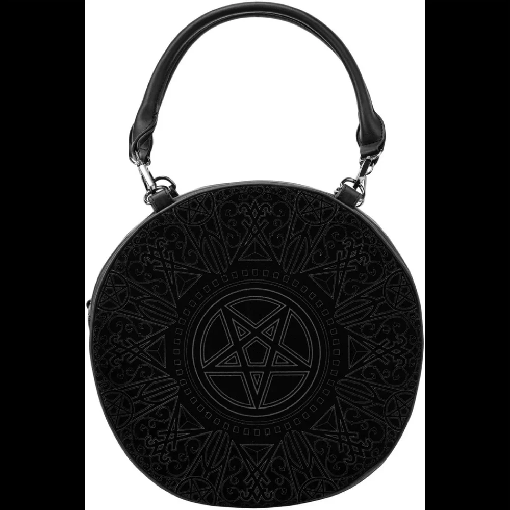BNIP - NWT KILLSTAR PURSE Super Naturalist handbag / Round Pentagram Goth Purse - Picture 3 of 11